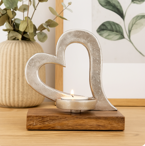 Candle holder with Heart