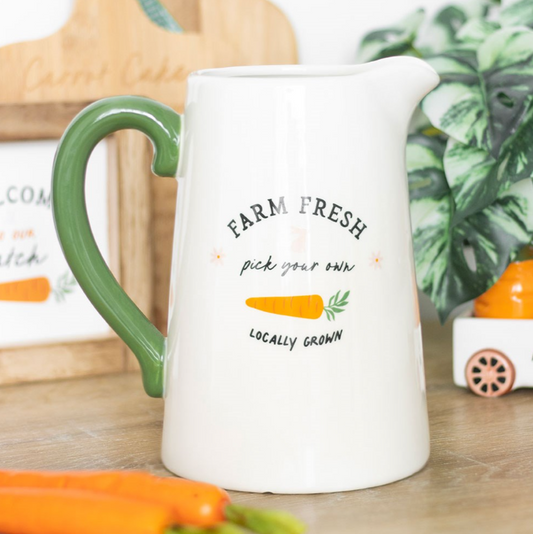 Farm Fresh Carrot Ceramic Jug