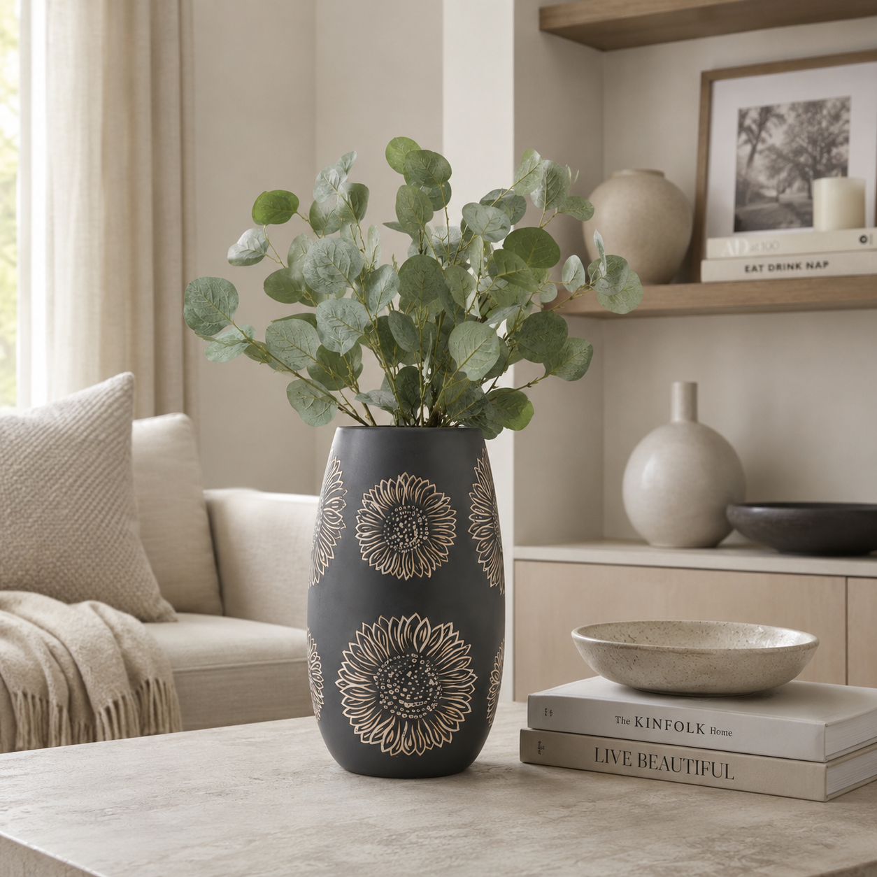 Artisan Grey Flower Vase