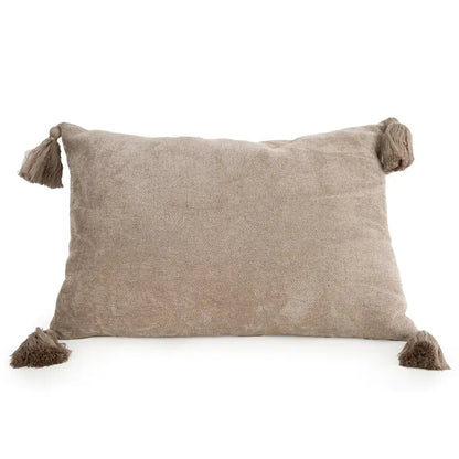 Cream Tassel edge Cushion