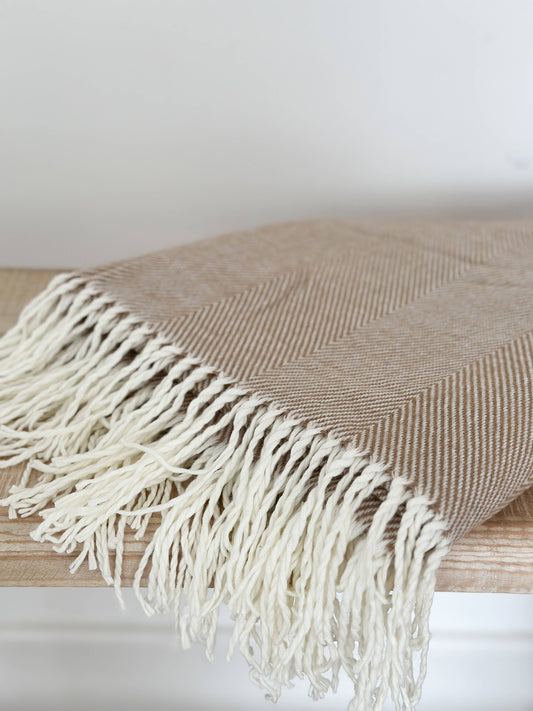 Brown Throw Throw Blanket 170 x 130