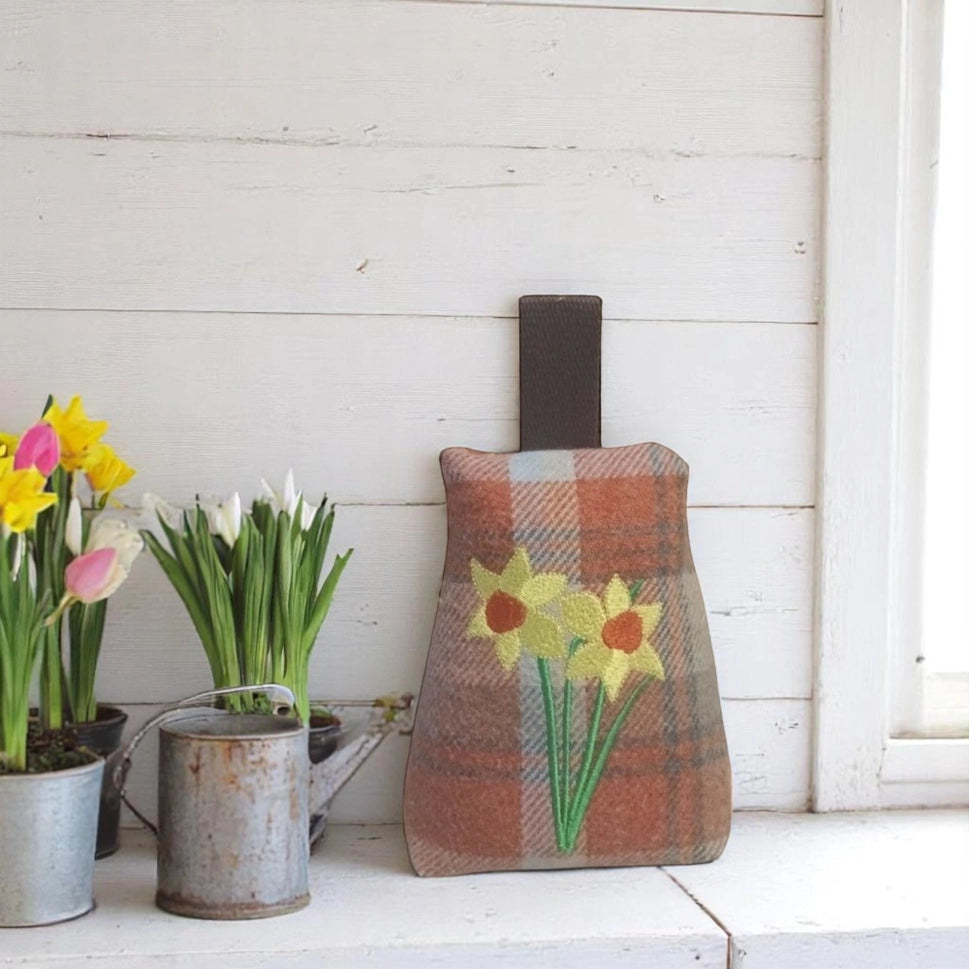 Daffodil Embroidered Door Stop