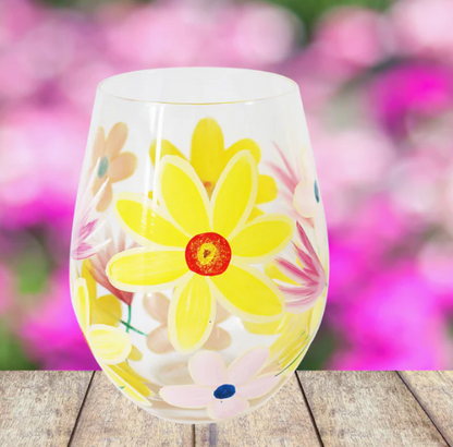 Daffodil Stemless Glass