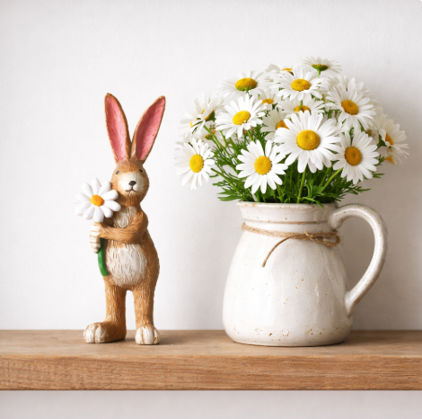 Daisies Rabbit Figure