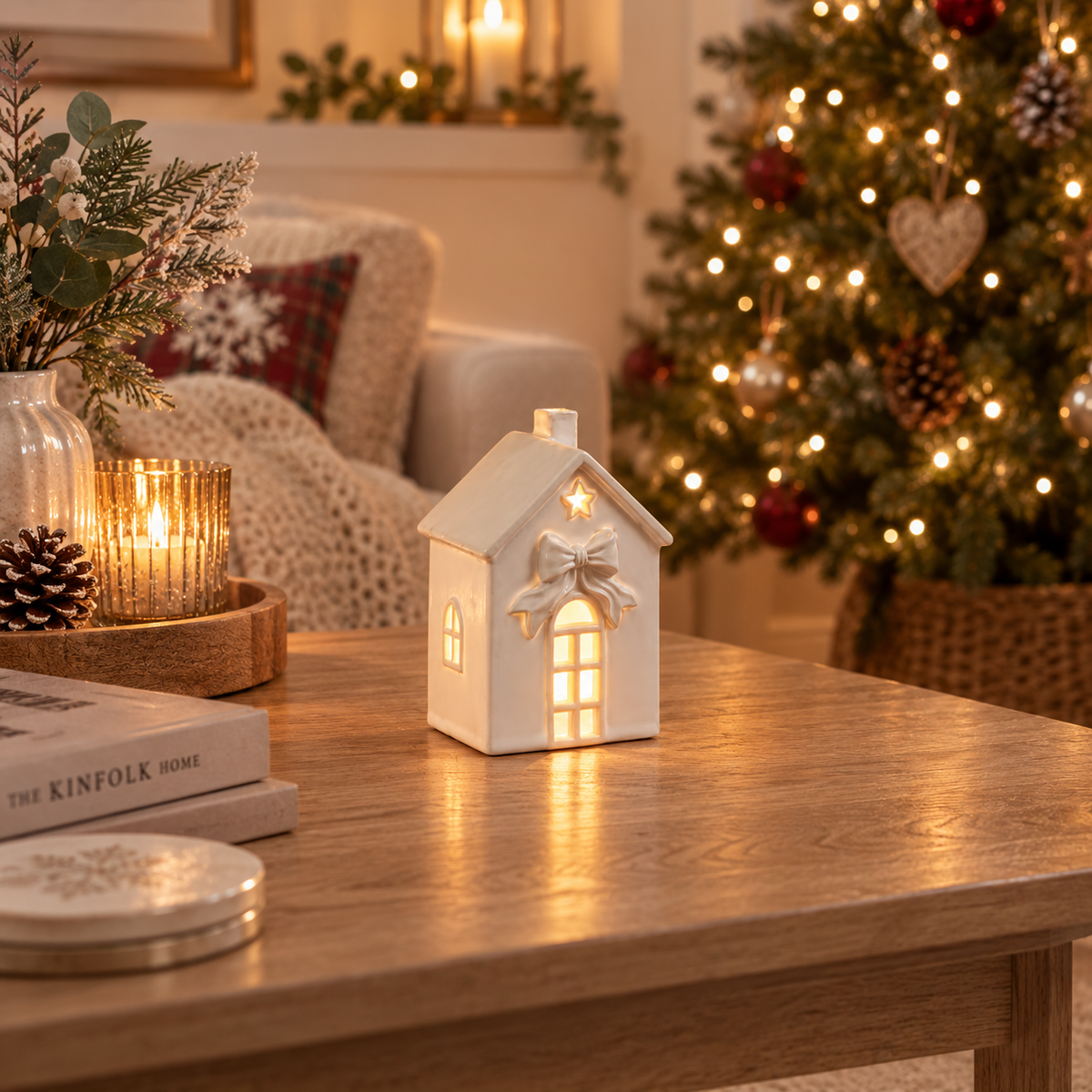LED Ceramic Bow House