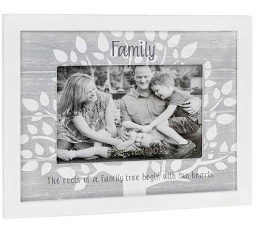Family Grey Photo Frame