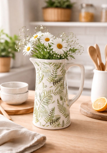 Spring Leaves Decorative vase, 19.5cm