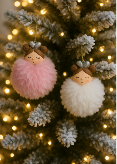 Fluffy hanging Fairy, 2 colours