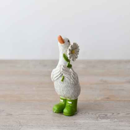 Duck in Green Boots with Daisy