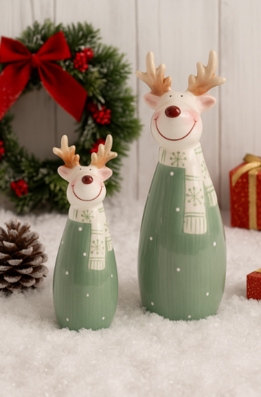 Sage Green Reindeer, 2 sizes