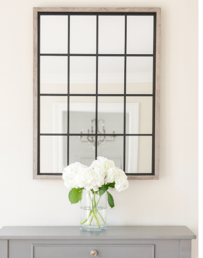 Grey Window Mirror