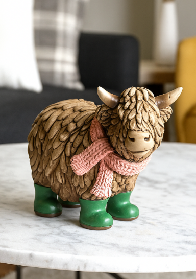 Highland Cow in Wellies