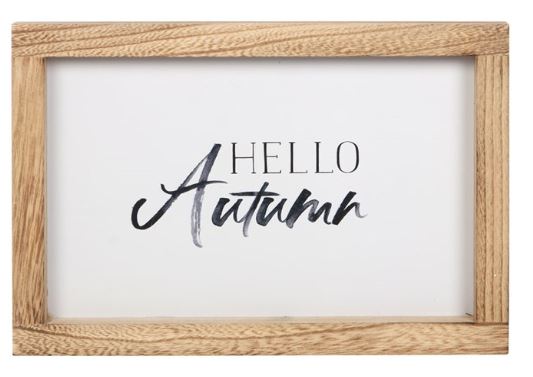 Hello Autumn Wooden Sign