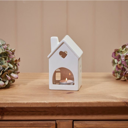 Floral home is where the hearty is tealight holder
