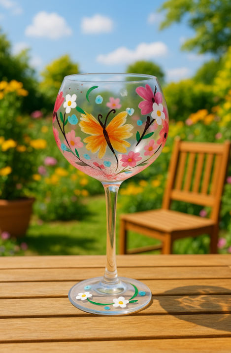 In the Summer Gin Glass