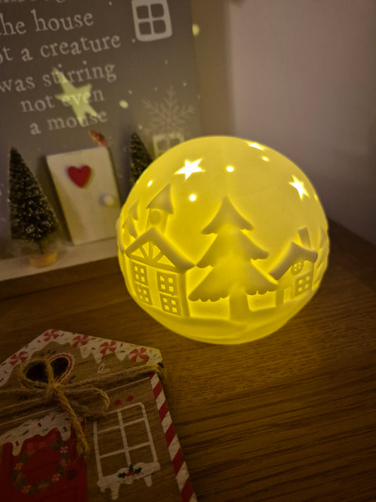 LED Christmas scene ball