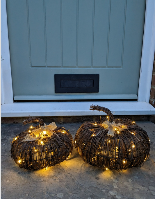 LED Brushwood Pumpkin (INDOOR/OUTDOOR USE)