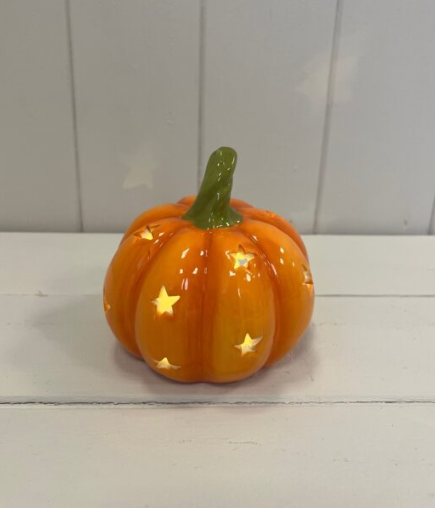 LED Orange Star Pumpkin