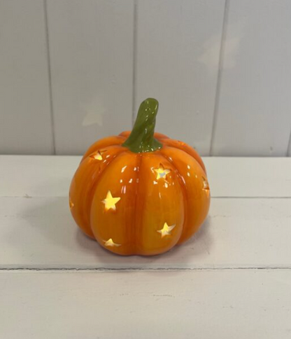 LED Orange Star Pumpkin