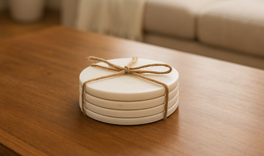 Set4 Marble Coasters