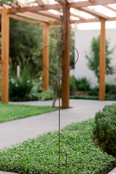 Metal Garden Heart Stake