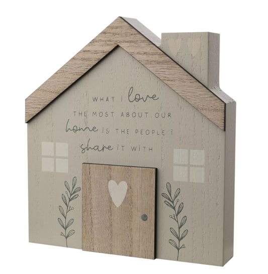 What i love the most, House Plaque