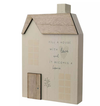 Fill A House With love, House Plaque