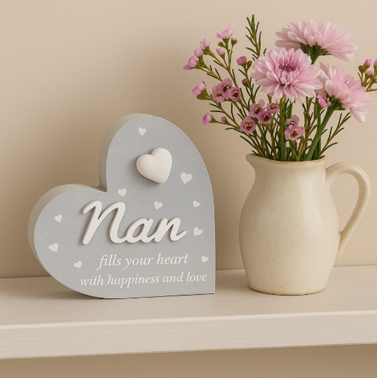 Cherished Grey Heart, Nan