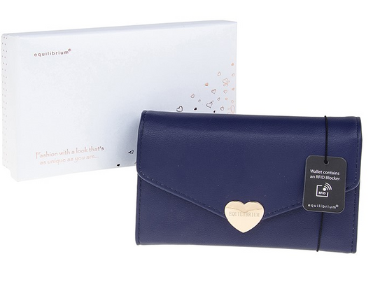 Navy/Gold Heart Purse COMES WITH GIFT BOX