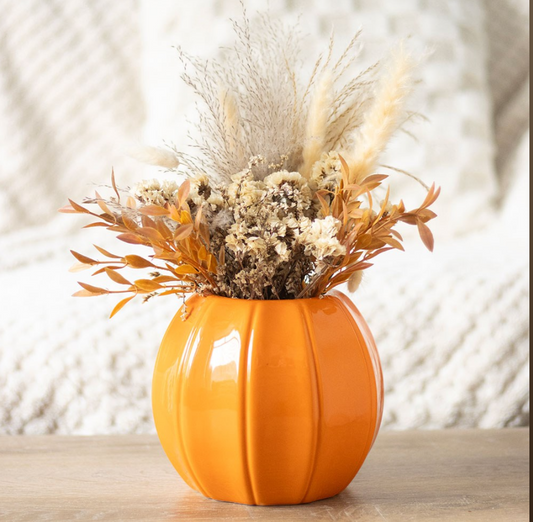 Orange Pumpkin Vase