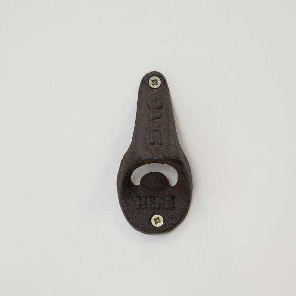 Cast Iron 'Open Here' Bottle Opener
