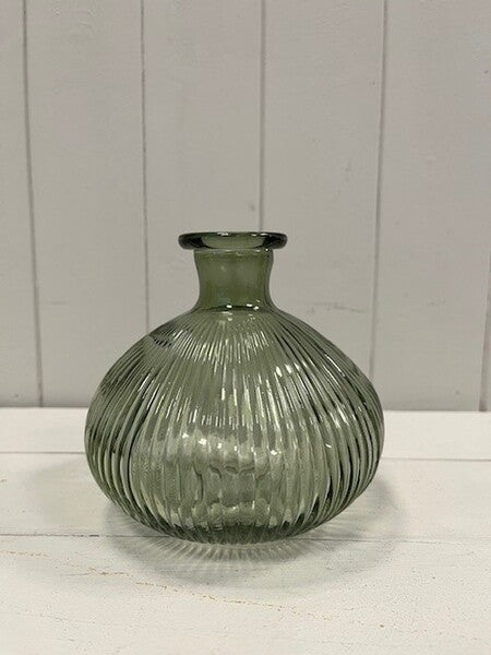 Vintage Green Decorative Bottle 14cm x 14cm x 13cm