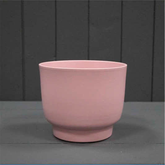 Matt Rose Footed Griebling Ceramic Pot D15cm