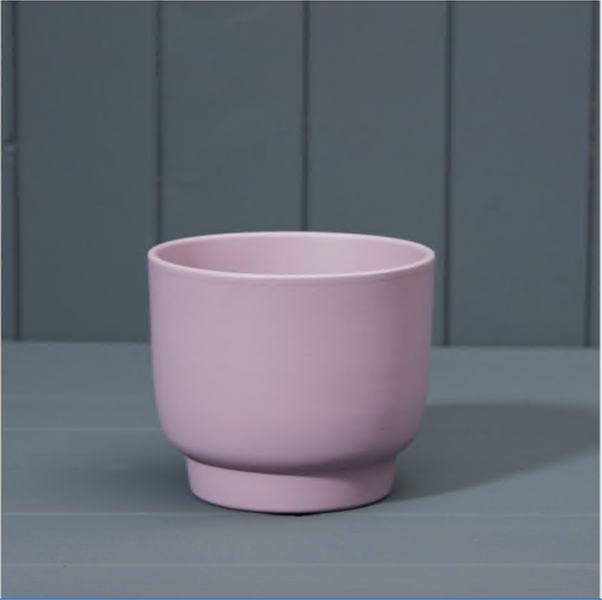 Matt Lavender Footed Griebling Ceramic Pot D13cm
