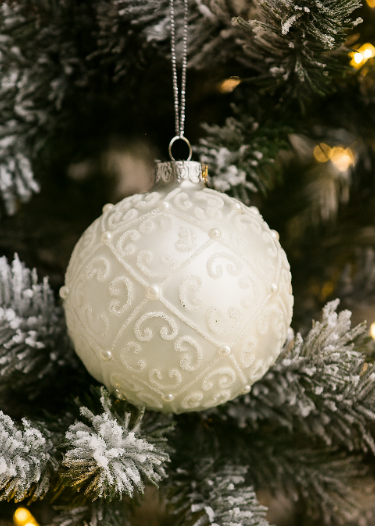 Pearl White & Pearl Gems Bauble
