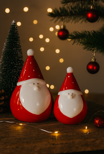 Red Plump Santa Gonks, 2 sizes