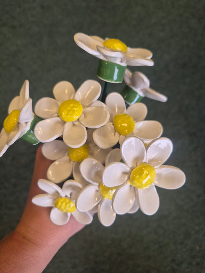 Ceramic Daisy Stem, 30cm