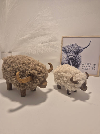 White Wooly Cow