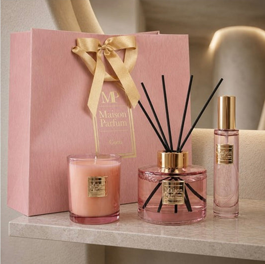 Gift bag set - Candle, Diffuser, Room Spray - Inspired by Chanel Coco Mademoiselle