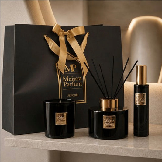 Gift bag set - Candle, Diffuser, Room Spray - Inspired by Aventus Creed