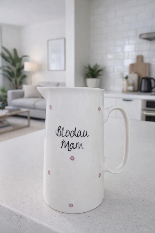 Pink Spotted MAM Blodau Jug