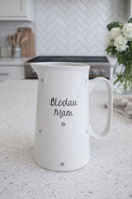Grey Spotted MAM Blodau Jug