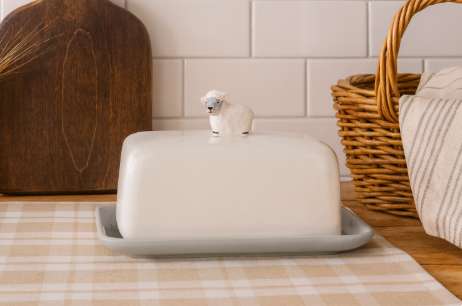 Sheep Butter Dish