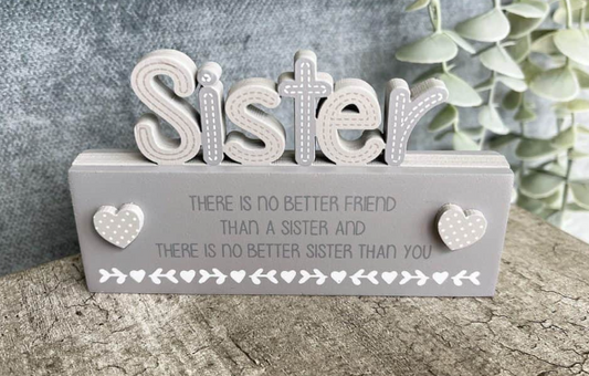 Sister Grey cut out block