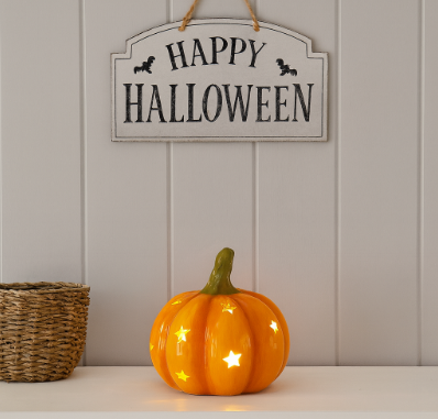 LED Orange Star Pumpkin