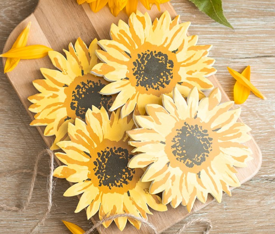 Sunflower Coaster Set 4