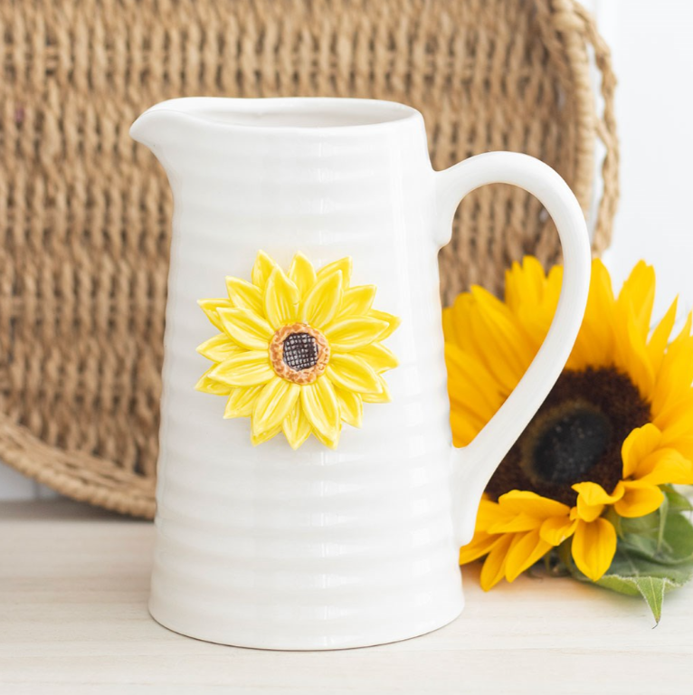 Sunflower 3d Ceramic Jug