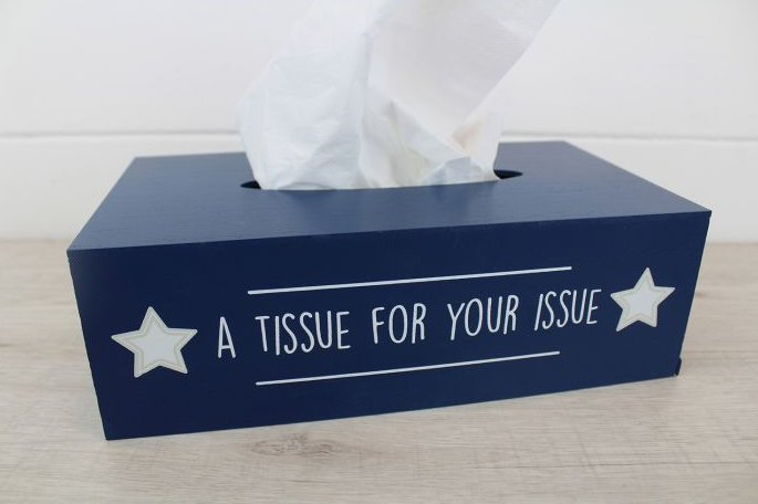 Tissue for your issue, Tissue Box