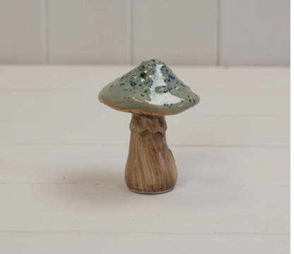 Ceramic Wood Toadstool Mushroom