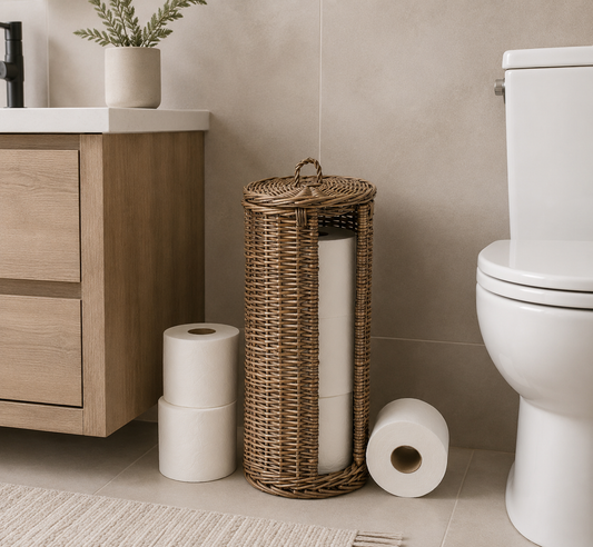 Open Round Toilet Roll Holder